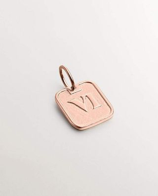 Charm De Plata 925 Bañada En Oro Rosa De 18K Con Número 6 (J05610-03-6_St) Talla Única