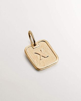 Charm De Plata 925 Bañada En Oro Amarillo De 18K Con Número 10 (J05610-02-10_St) Talla Única
