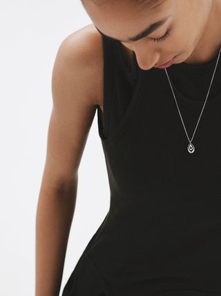 Colgante De Plata 925 Con Cuarzo Blanco (J05625-01-Wq_St) Talla Única