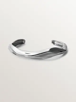 Pulsera Rígida De Plata 925 Con Textura(J05975-01_St) Talla Única