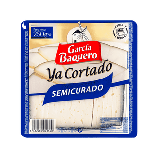 Queso Semicurado Ya Cortado Garcia Baquero 250gr