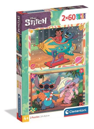 Stitch Puzzle 2x60 Piezas -24822