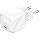 Cargador de pared compacto Belkin BoostCharge USB-C Power Delivery 30W Blanco