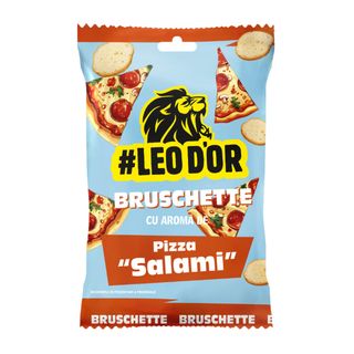 LEOD'OR Bruschette cu aroma pizza Salami 80g