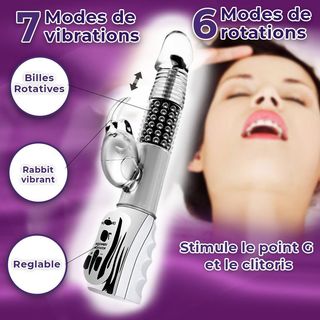 Vibromasseur rabbit Transparent ALICE