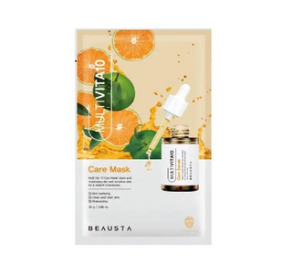 BEAUSTA MULTI VITA 10 CARE MASK 25g- Ovaj proizvod je maska ​​s vitaminom C. Revitalizira kožu. Korisno je za posvjetljivanje svijetlih mrlja na koži.