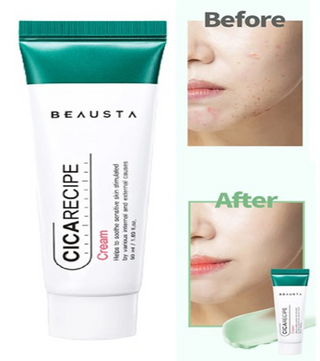 BEAUSTA CICARECIPE CREAM 50ml-Ovaj proizvod je krema za obnavljanje i ujedno hidratantna krema. Masna koža može koristiti 2 ili 3 puta dnevno. Za suhu kožu, dovoljno je koristiti ga jednom dnevno. Može se koristiti danju ili noću.