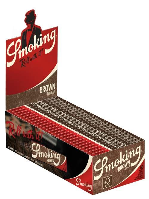 PAPEL FUMAR SMOKING N.8 BROWN C/50