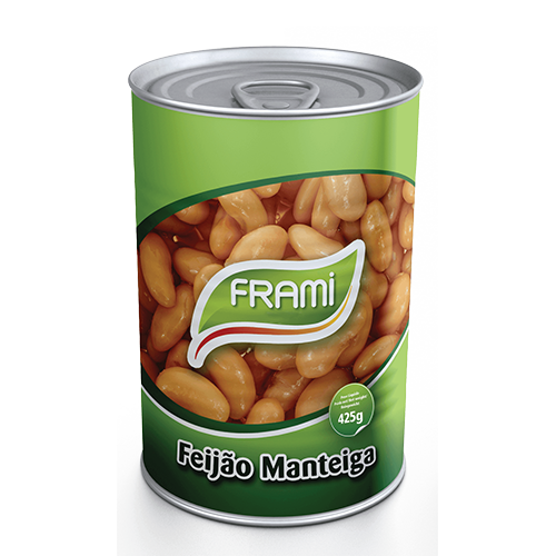 FEIJÃO MANTEIGA LATA FRAMI 425G