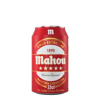 Mahou 5 Estrellas Cerveza Lata 33cl