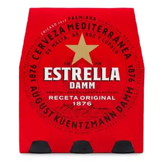 Estrella Damm Cerveza Botellín 6x25cl