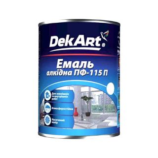 Емаль алкідна DekArt ПФ-115П 0,9 кг синя - [1114948]