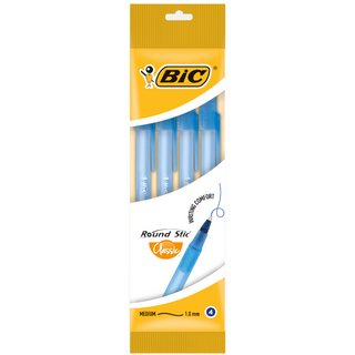 Набір ручок кулькових Bic 4 шт. синіх 0,32 мм Round Stic - [1192827]