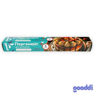 Пергамент Gooddi 5 м 28 см силіконізований - [1208962]