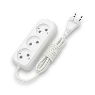 Подовжувач Elcor 3 м 3 гнізда б/з білий - [1229563]