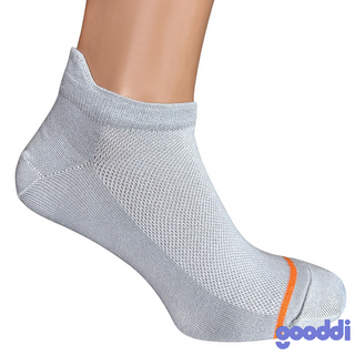 Шкарпетки чоловічі Gooddi короткі сірі 27 з патиком - [1232530]