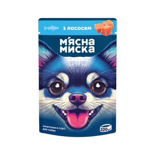 Корм для собак М`ясна Миска 100 г з лососем - [1232738]