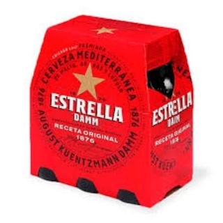 Estrella Damm Cerveza Botellín 6x25cl