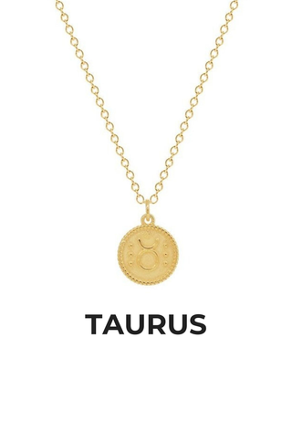 Collar Zodiaco Bañado En Oro TAURO