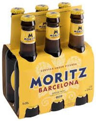 Cerveza Moritz 5,4º Botella Pack 6 (20 Cl.)