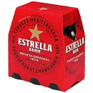 Cerveza Estrella Damm 5,4º Botella Pack 6 (25 Cl.)