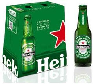 Cerveza Heineken 5º Botella Pack 6 (25 Cl.)