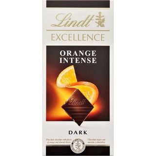 Tableta Chocolate Lindt Orange Intense Con Almendras