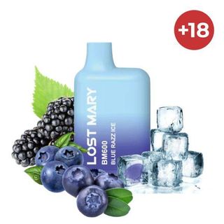 Desechable  Blue Razz Ice 20 Mg 600 Puffs  Lost Mary Bm600