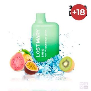 Desechable Kiwi / Passion Fruit / Guava 20 Mg 600 Puffs Lost Mary