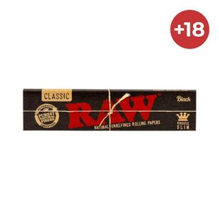 Papeles Raw Classic Black King Size Slim