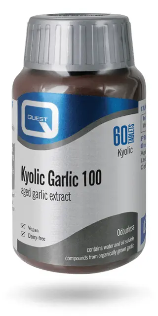 QUEST Kyolic Garlic 100 Aged Extract Tablets, 60 Count