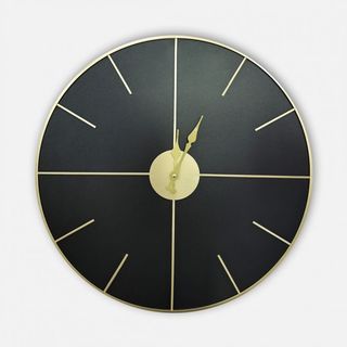 HORLOGE MRAL ROND NOIR D50*50*4CM-C3H1002