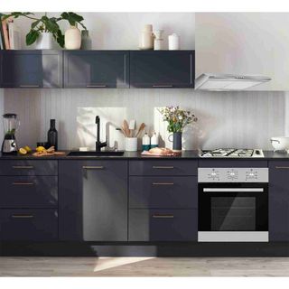TRIO INOX ZENYA 60 Hotte + Plaque + Four