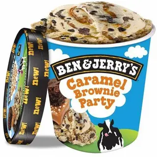 Ben & Jerry's Caramel Brownie Party Car. Lce Crean With Brownies 465ml