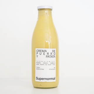 Crema de Puerro y Patatas ecológica (1L)