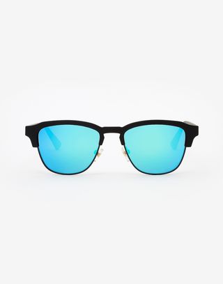 Gafas De Sol Rubber Black Clear Blue New Classic