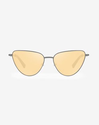 Gafas De Sol Gun Metal Yellow Rounded Lolita