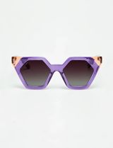 Hexagon - Shiny Bicolor Purple/Pink With Burgundy Gradient Lenses
