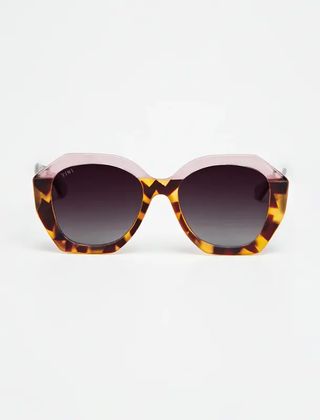 Vega - Bicolor Green Tortoise/Lavander With Burgundy Gradient Lense