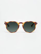 Nante - Rubber Havana With Blue Lenses