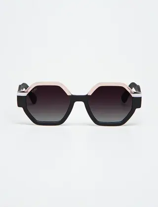 Valette - Rubber Bicolor Black/Pink With Burgundy Gradient Lenses