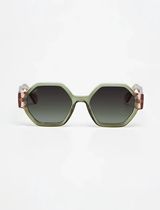 Valette - Shiny Bicolor Green/Pink With Burgundy Gradient Lenses