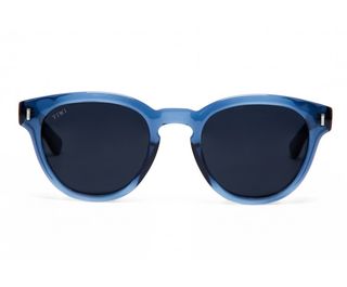 Cannes -  Shiny Ocean Blue With Blue Lenses