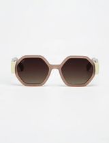 Valette - Shiny Coconut/ Beige With Brown Gradient Lenses