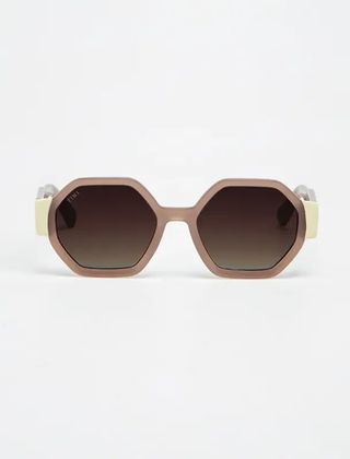 Valette - Shiny Coconut/ Beige With Brown Gradient Lenses