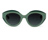 Anne - Shiny Light Green/Deep Green With Green Gradient Lenses (Flat Lenses)