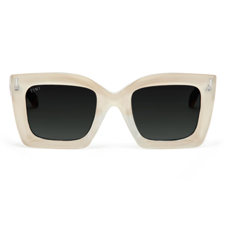 Mali -  Shiny Beige With Green Gradient Lenses