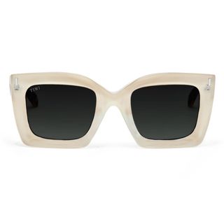 Mali -  Shiny Beige With Green Gradient Lenses