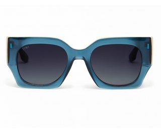 Matt - Shiny Ocean Blue With Blue Gradient Lenses