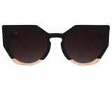 Venus - Bicolor Black/Pink With Burgundy Gradient Lenses